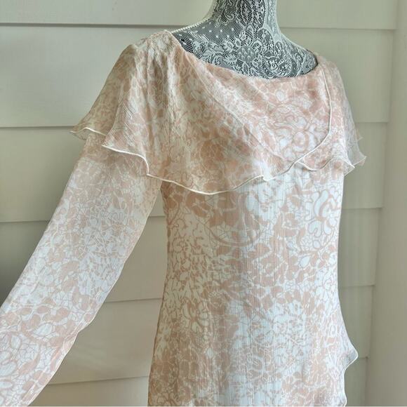 Vintage Holly Harp Silk Floral Tiered Dress size S Holly’s Harp Dress - Picture 6 of 9